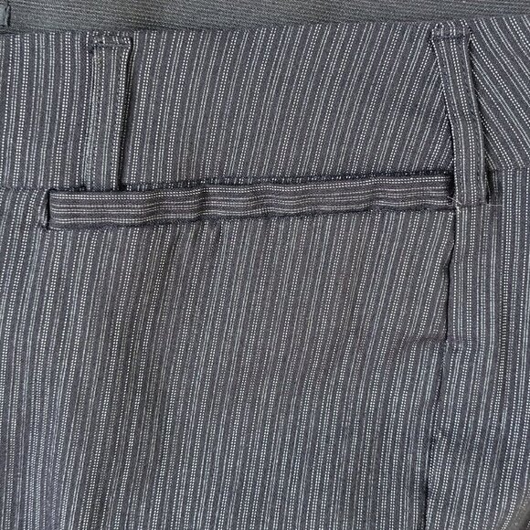 Lane Bryant The Allie Dress Pants Size 28 Trouser Straight Black Pinstripe 46X31 - Picture 3 of 12